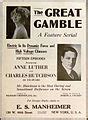  The Great Gamble: A Silent Drama Overflowing with Love and Political Intrigue